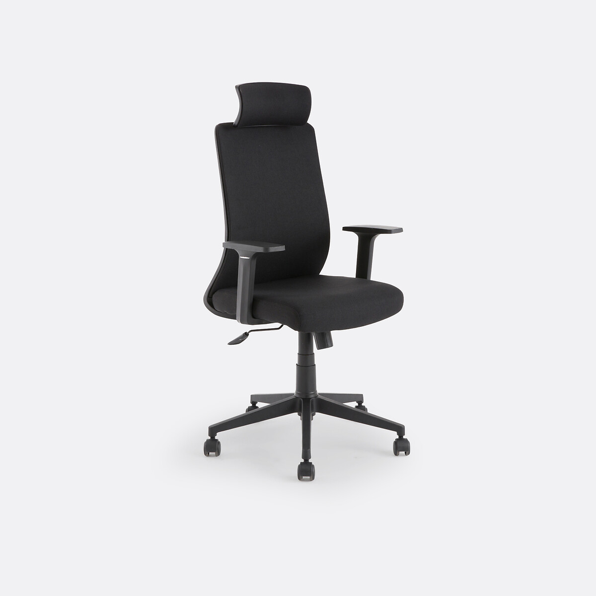 Fauteuil de bureau Azzo rembourré avec accoudoirs et repose-tête