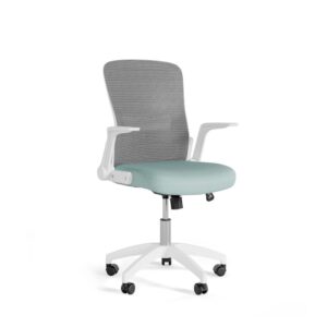 Chaise de bureau Elliene avec dossier inclinable et accoudoirs rabattables