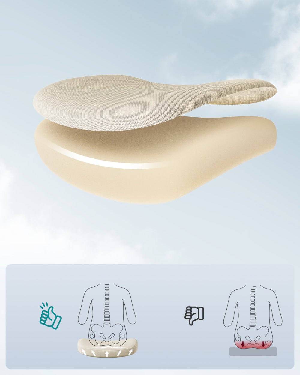 Chaise de bureau SONGMICS beige cappuccino avec accoudoirs rabattables — vue 5