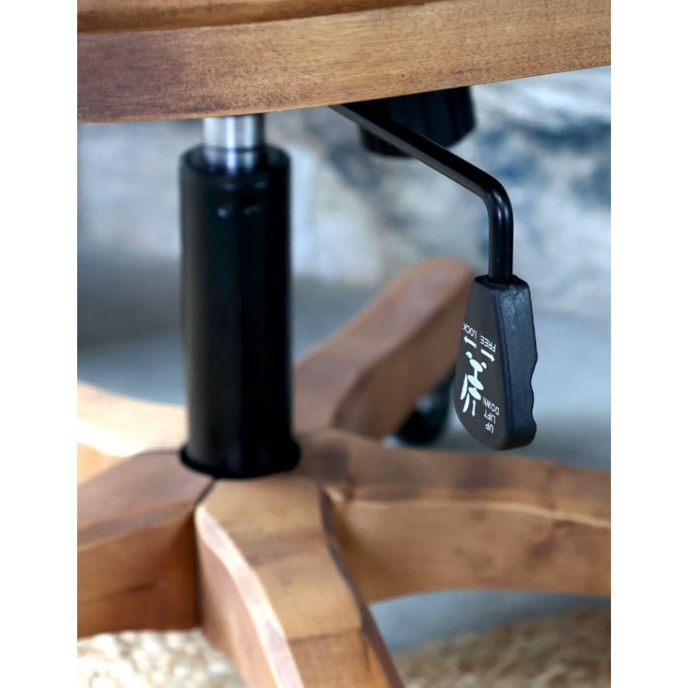 Chaise de bureau CHEMIN DE CAMPAGNE en rotin et bois de bouleau marron — vue 7