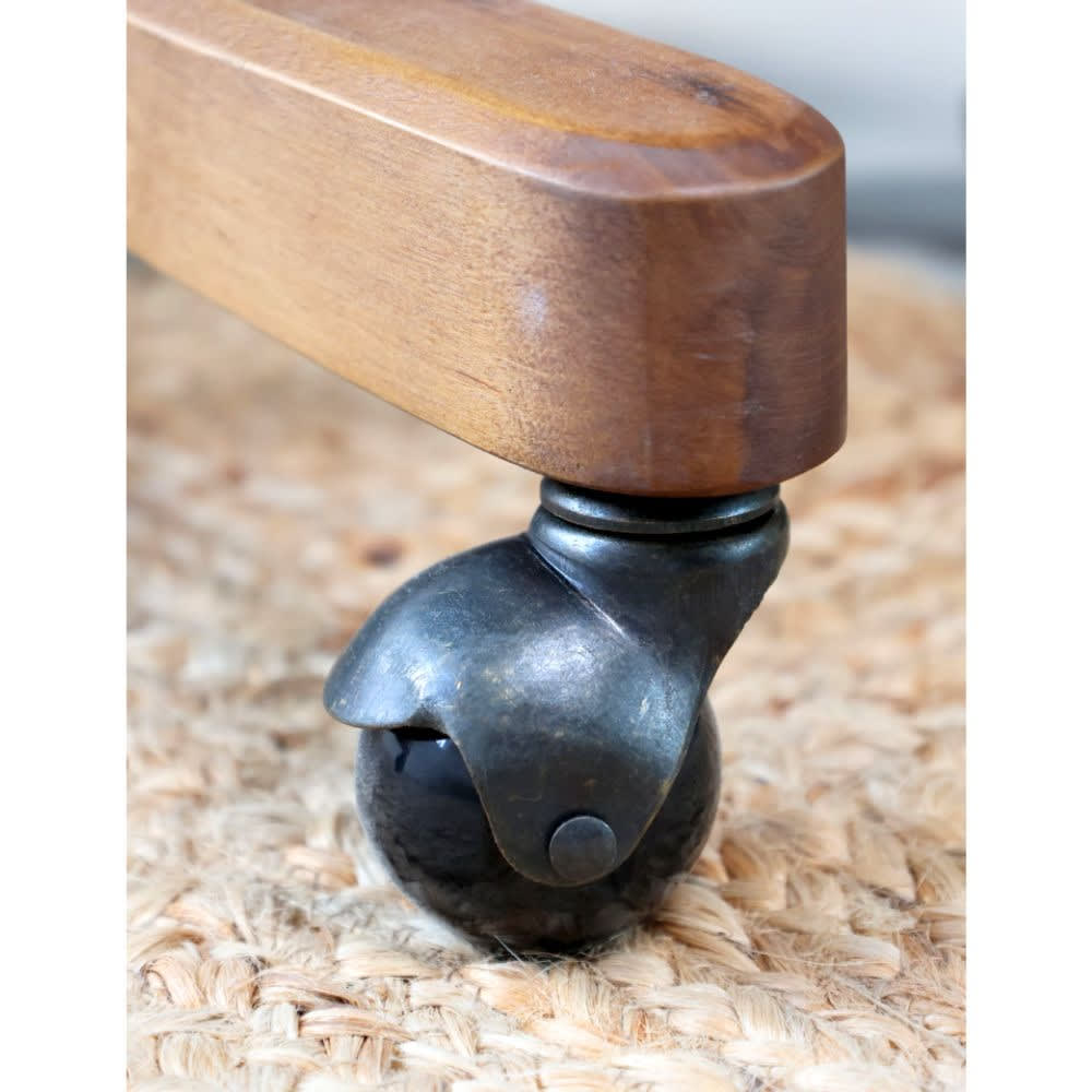 Chaise de bureau CHEMIN DE CAMPAGNE en rotin et bois de bouleau marron — vue 8