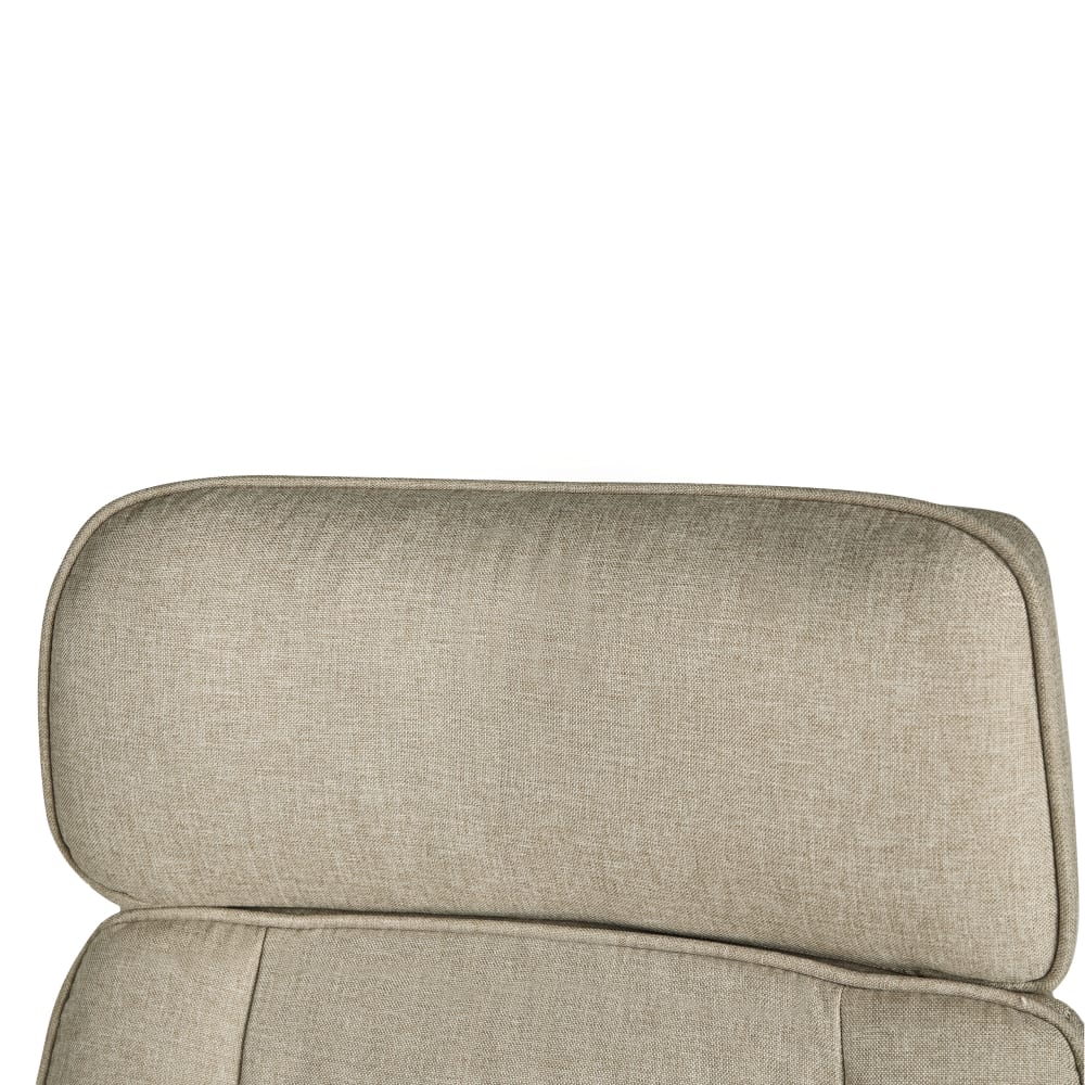 Chaise de bureau Beliani rembourrée avec repose-tête et accoudoirs évasés — vue 8