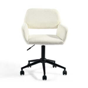 Chaise de bureau Urban Meuble beige avec accoudoirs et roulettes