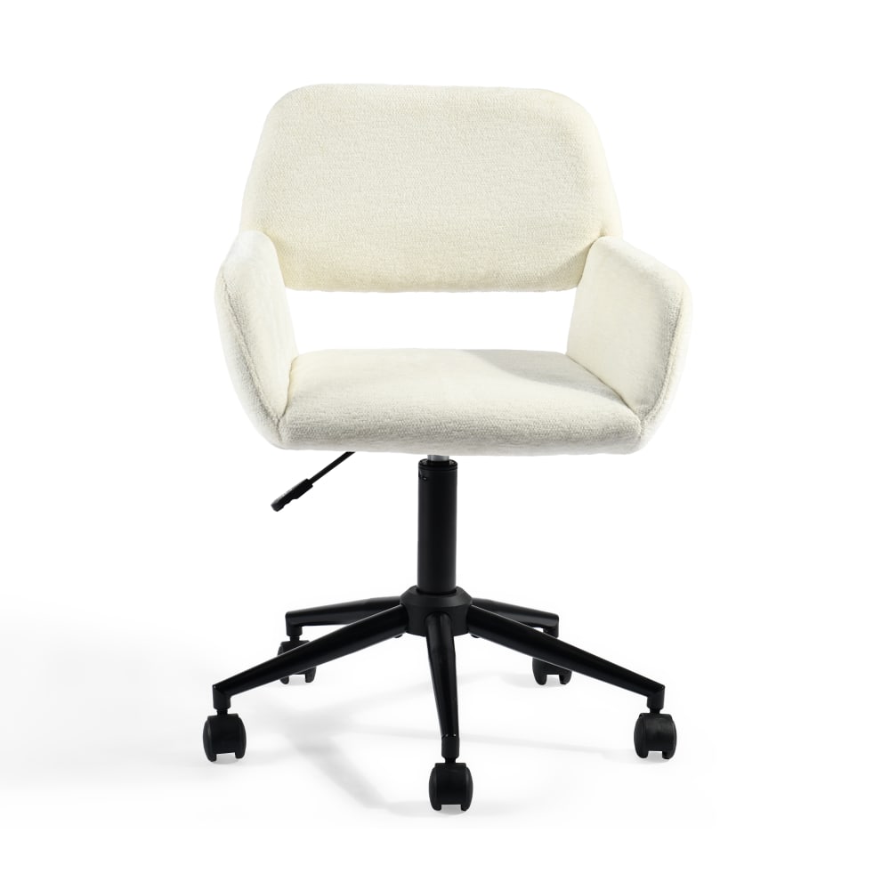 Chaise de bureau Urban Meuble beige avec accoudoirs et roulettes