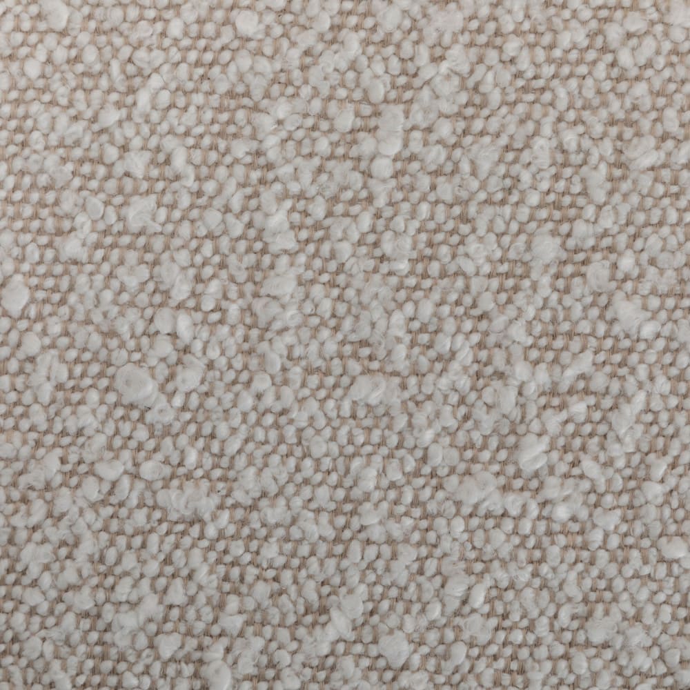 Chaise de bureau Kooij écrue en tissu bouclette avec accoudoirs et base pivotante — vue 9