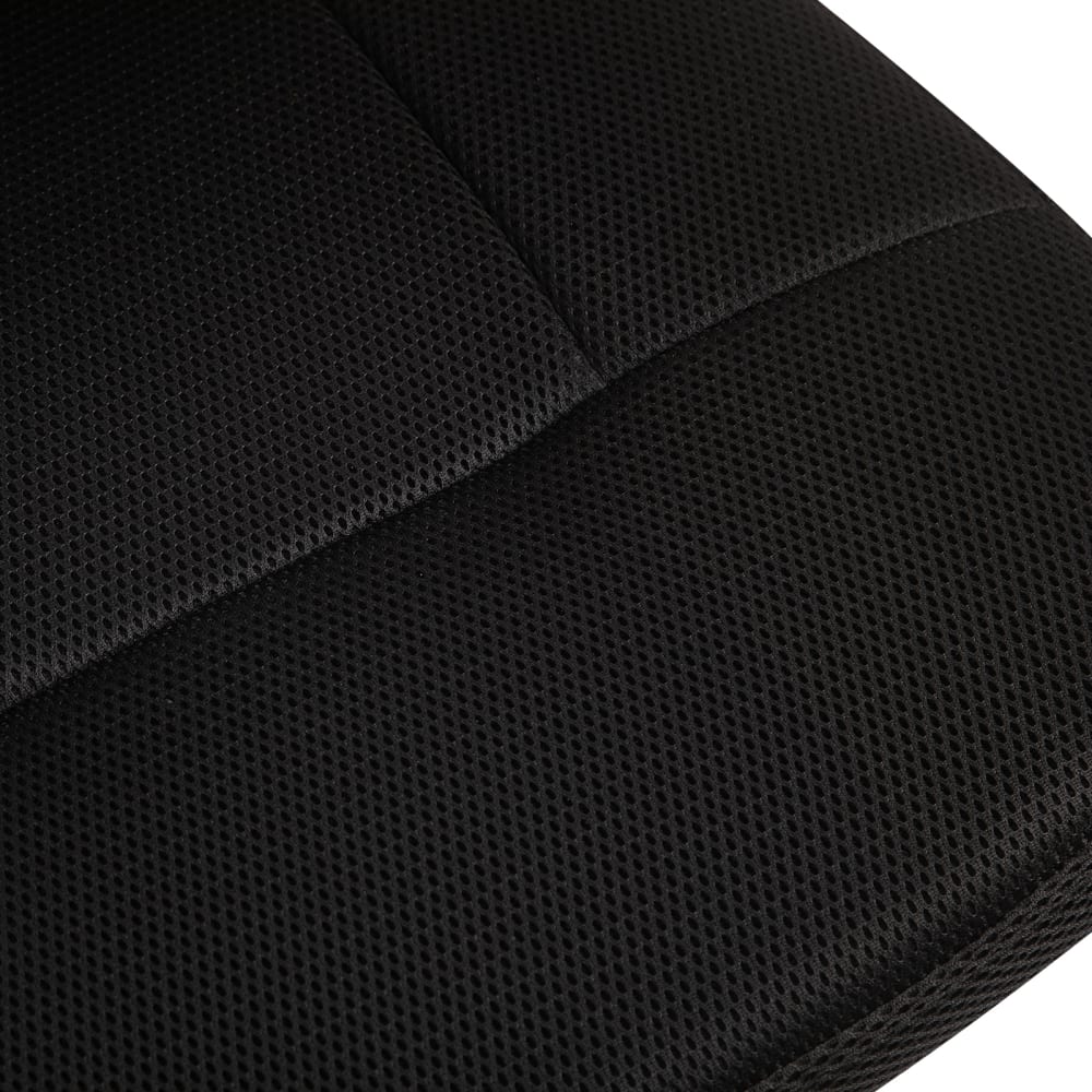 Chaise de bureau Vinsetto noire avec maille, assise réglable et piètement chromé — vue 7
