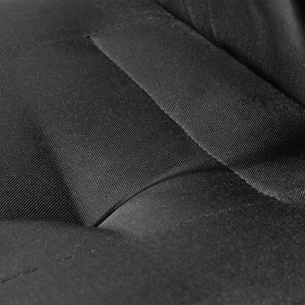 Chaise de bureau Tectake Springsteen en tissu noir avec accoudoirs rabattables — vue 6