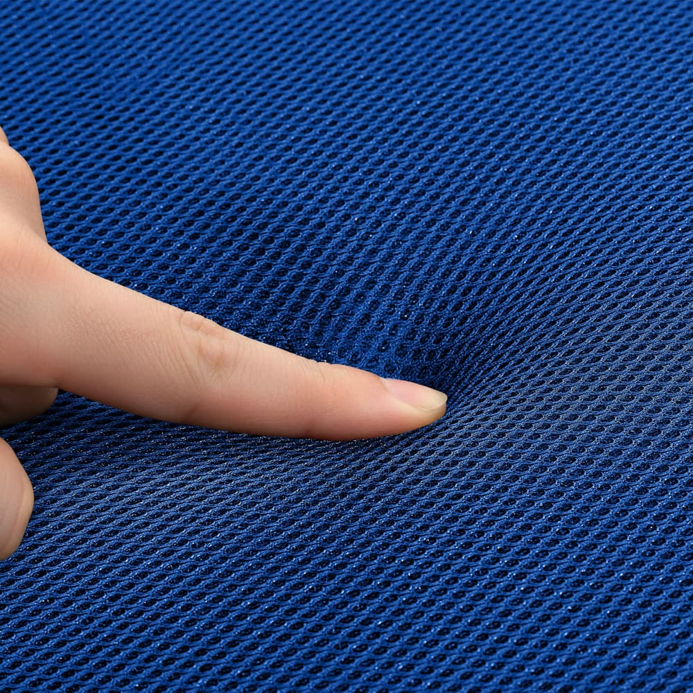 Chaise gaming Tectake noire et bleue avec dossier rembourré et roulettes doubles — vue 9