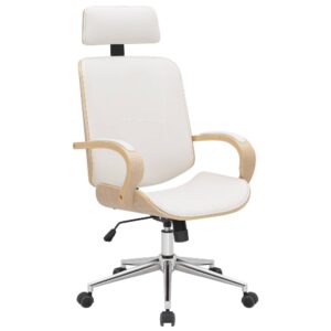 Chaise de bureau CLP Dayton pivotante avec dossier haut et appui-tête intégré
