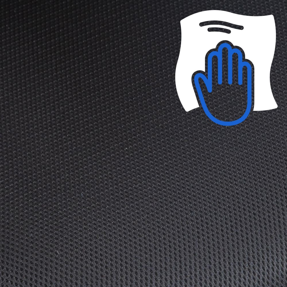 Chaise de bureau CLP Taos noire avec dossier en filet et appuie-tête réglable — vue 6