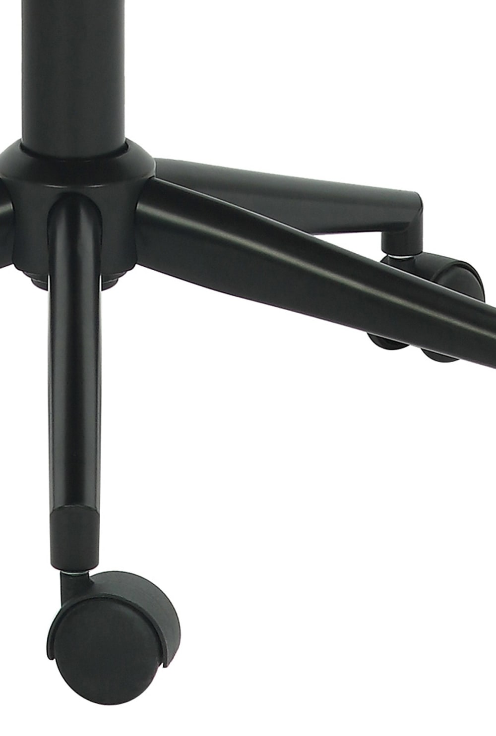 Chaise de bureau Harvest en similicuir noir et finition noyer réglable — vue 7