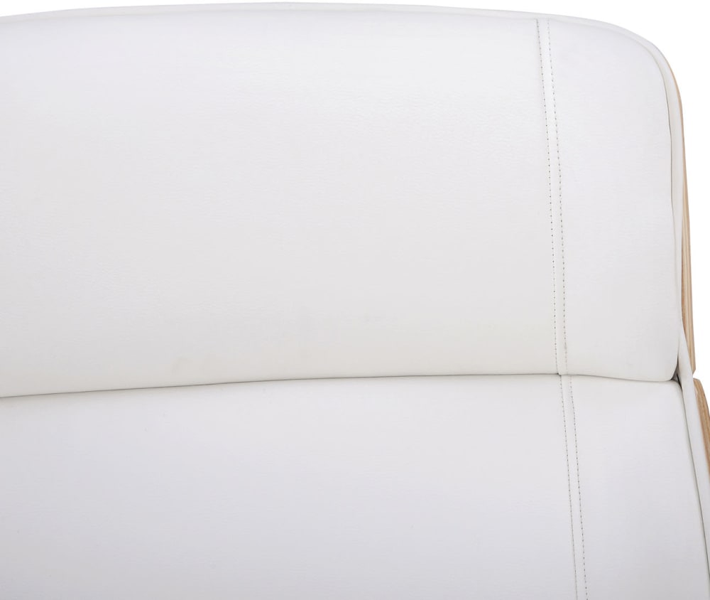 Chaise de bureau Varel pivotante avec dossier haut et piétement métallique chromé — vue 5