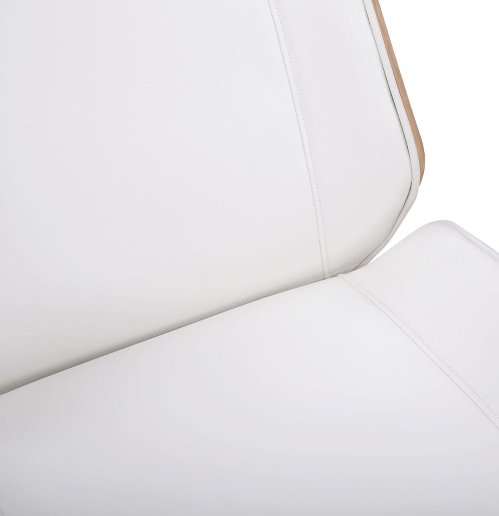 Chaise de bureau Varel pivotante avec dossier haut et piétement métallique chromé — vue 6
