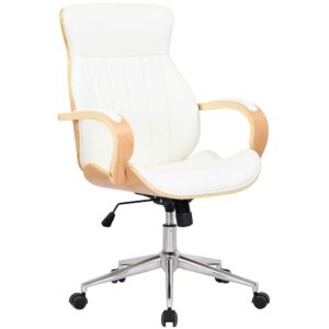Fauteuil de bureau Melilla pivotant avec assise rembourrée et dossier inclinable