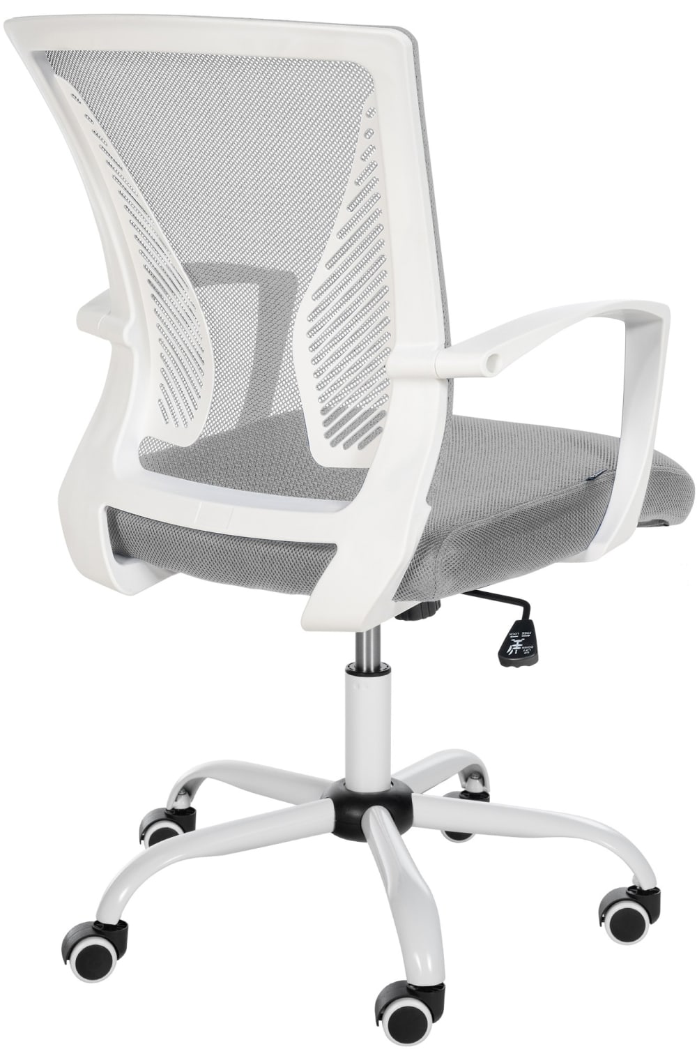 Chaise de bureau CLP Tracy pivotante avec dossier en maille et roulettes — vue 3