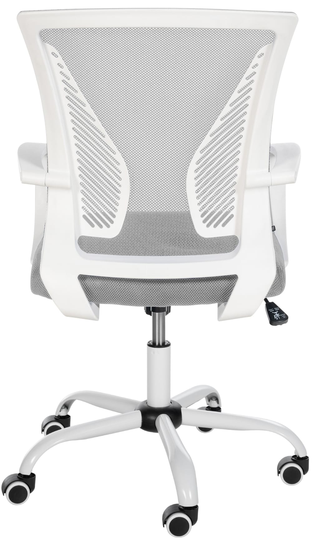 Chaise de bureau CLP Tracy pivotante avec dossier en maille et roulettes — vue 4