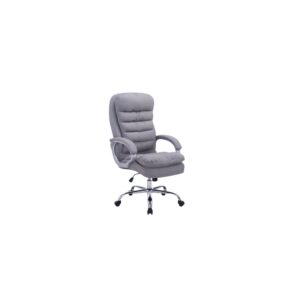 Fauteuil de bureau Big Vancouver gris, pivotant et rembourré, sur roulettes