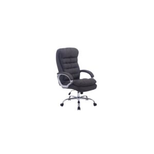 Fauteuil de bureau Big Vancouver en tissu gris foncé avec accoudoirs rembourrés