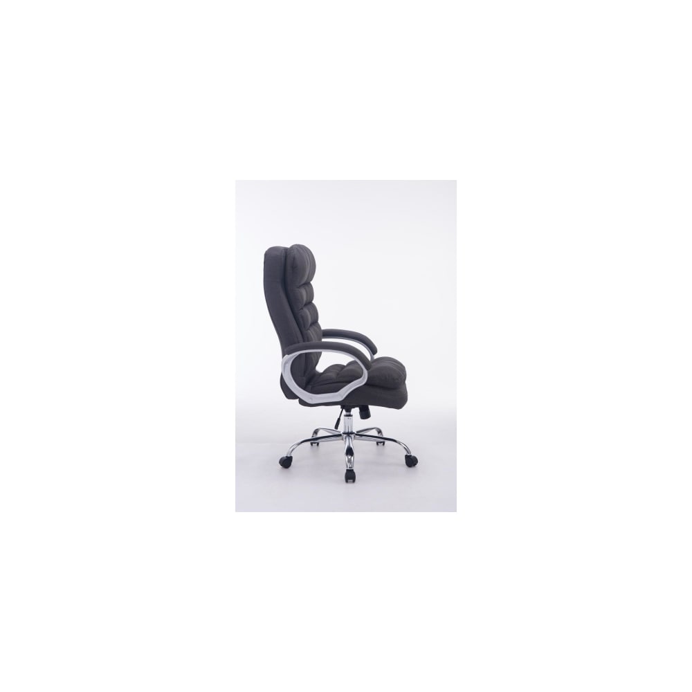 Fauteuil de bureau Big Vancouver en tissu gris foncé avec accoudoirs rembourrés — vue 2