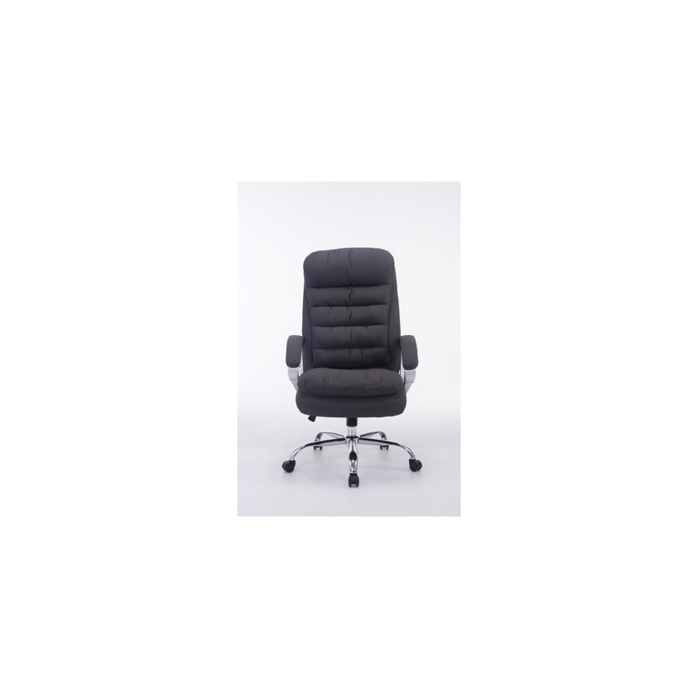 Fauteuil de bureau Big Vancouver en tissu gris foncé avec accoudoirs rembourrés — vue 3