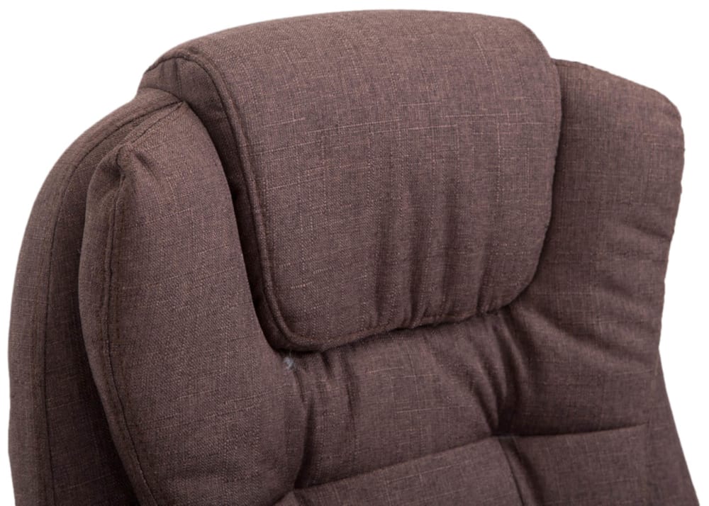 Chaise de bureau Thor CLP marron avec dossier inclinable et piètement chromé — vue 7