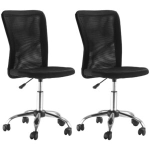 Chaise de bureau Vinsetto avec dossier en maille, assise réglable et roulettes