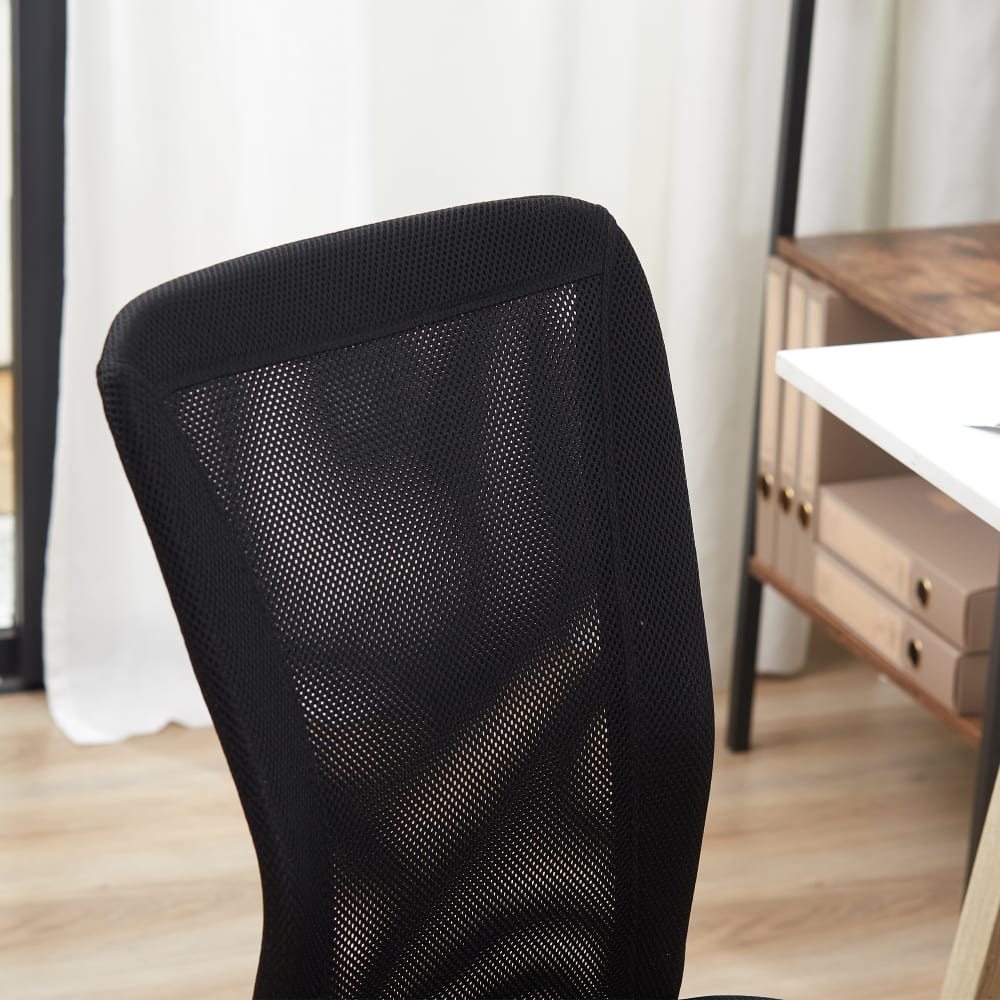 Chaise de bureau Vinsetto avec dossier en maille, assise réglable et roulettes — vue 5