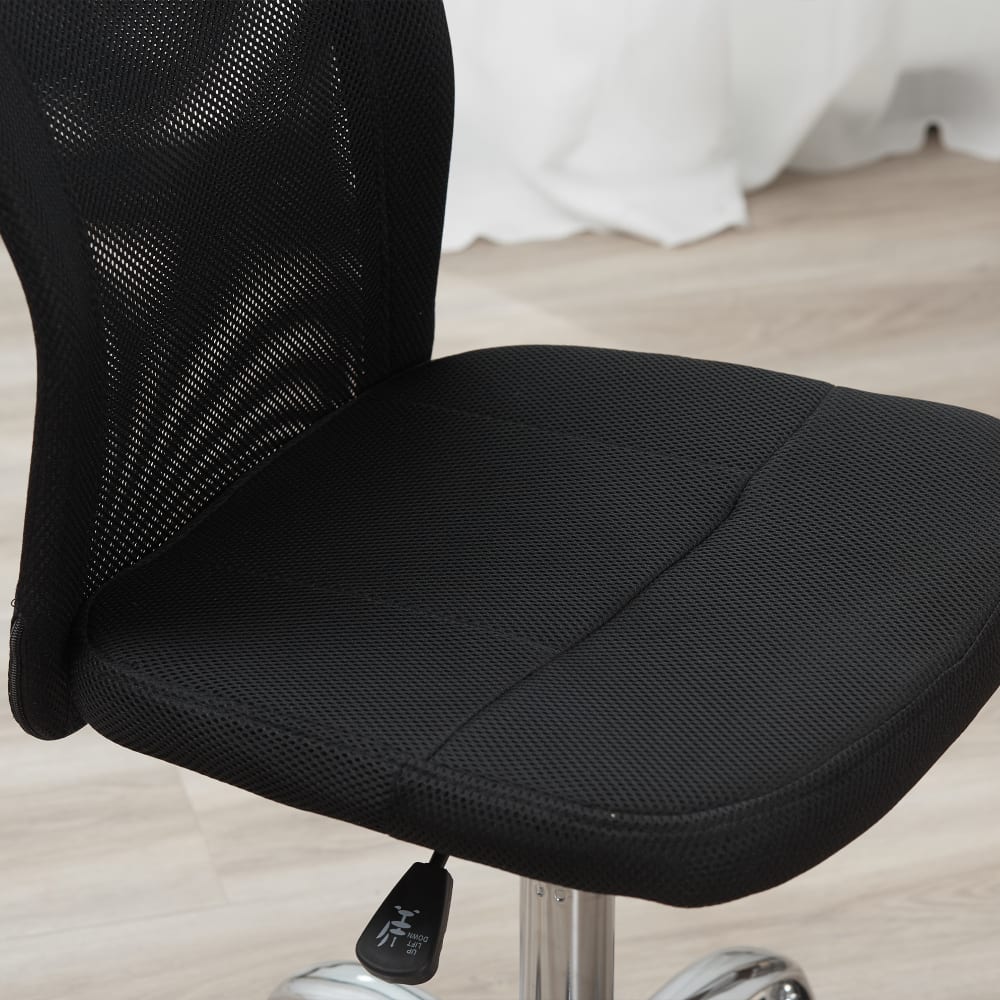 Chaise de bureau Vinsetto avec dossier en maille, assise réglable et roulettes — vue 6