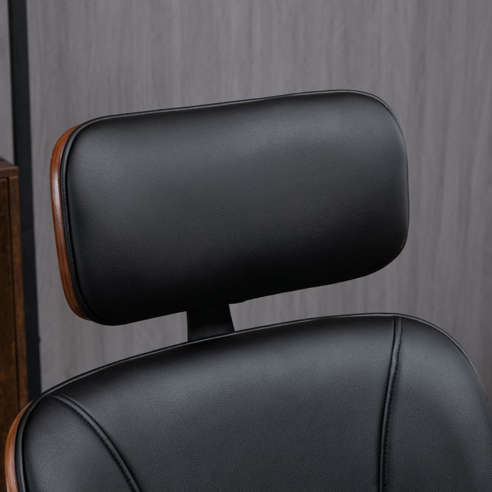 Fauteuil de bureau Vinsetto avec appui-tête amovible et finitions noyer — vue 5