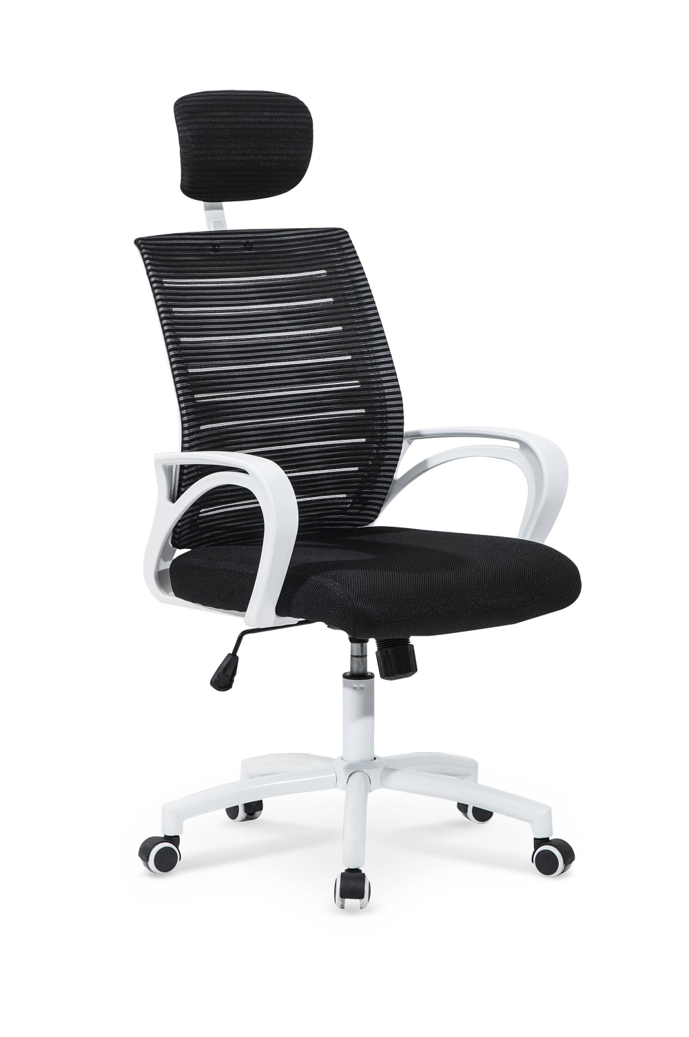 Fauteuil de bureau MSO en filet et tissu polyester, format noir pour le bureau