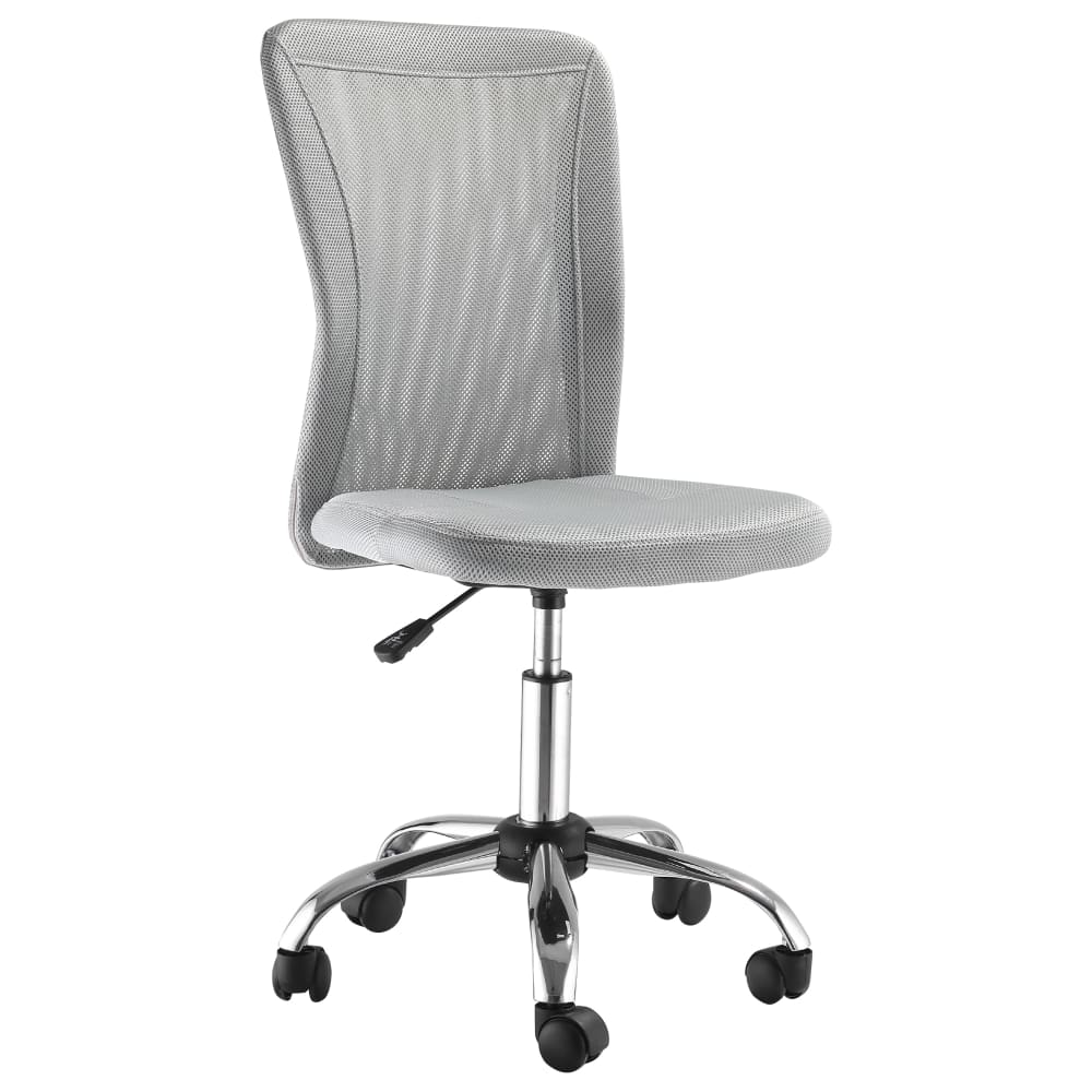 Fauteuil de bureau ergonomique Vinsetto gris avec dossier en maille et piètement chromé