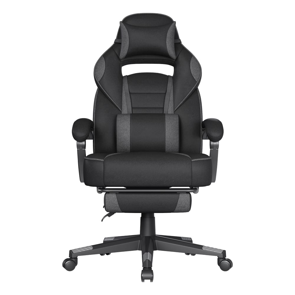 Fauteuil de bureau SONGMICS noir et gris avec dossier rembourré réglable
