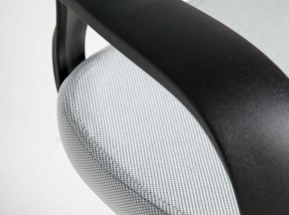 Fauteuil de bureau Angel Cerda 4076 avec assise grise et dossier noir — vue 4