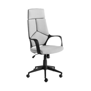 Fauteuil de bureau Angel Cerda 4076 avec assise grise et dossier noir