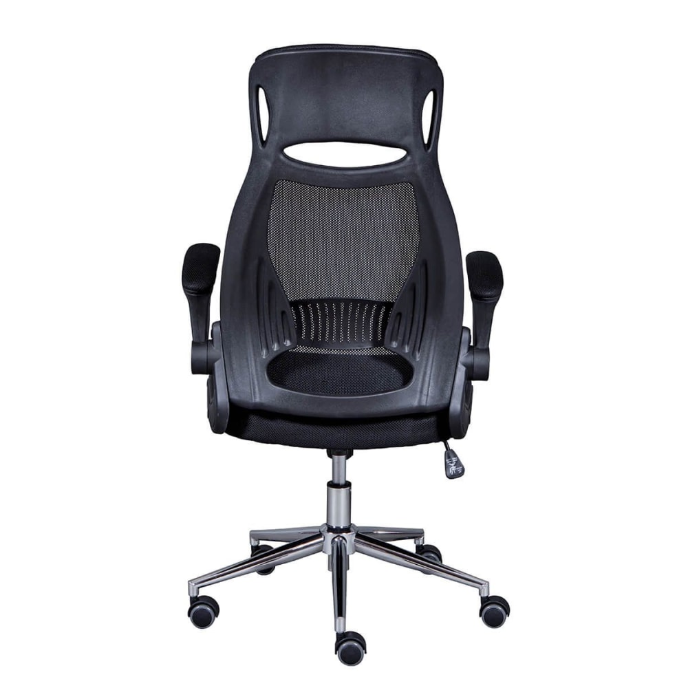 Fauteuil de bureau Altobuy Waltus noir avec dossier mesh, appui-tête et pieds chromés — vue 5