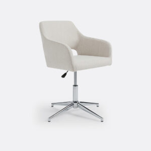 Fauteuil Esma La Redoute Intérieurs en tissu chiné avec piètement chromé